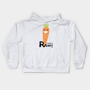 I like it raw! Kids Hoodie